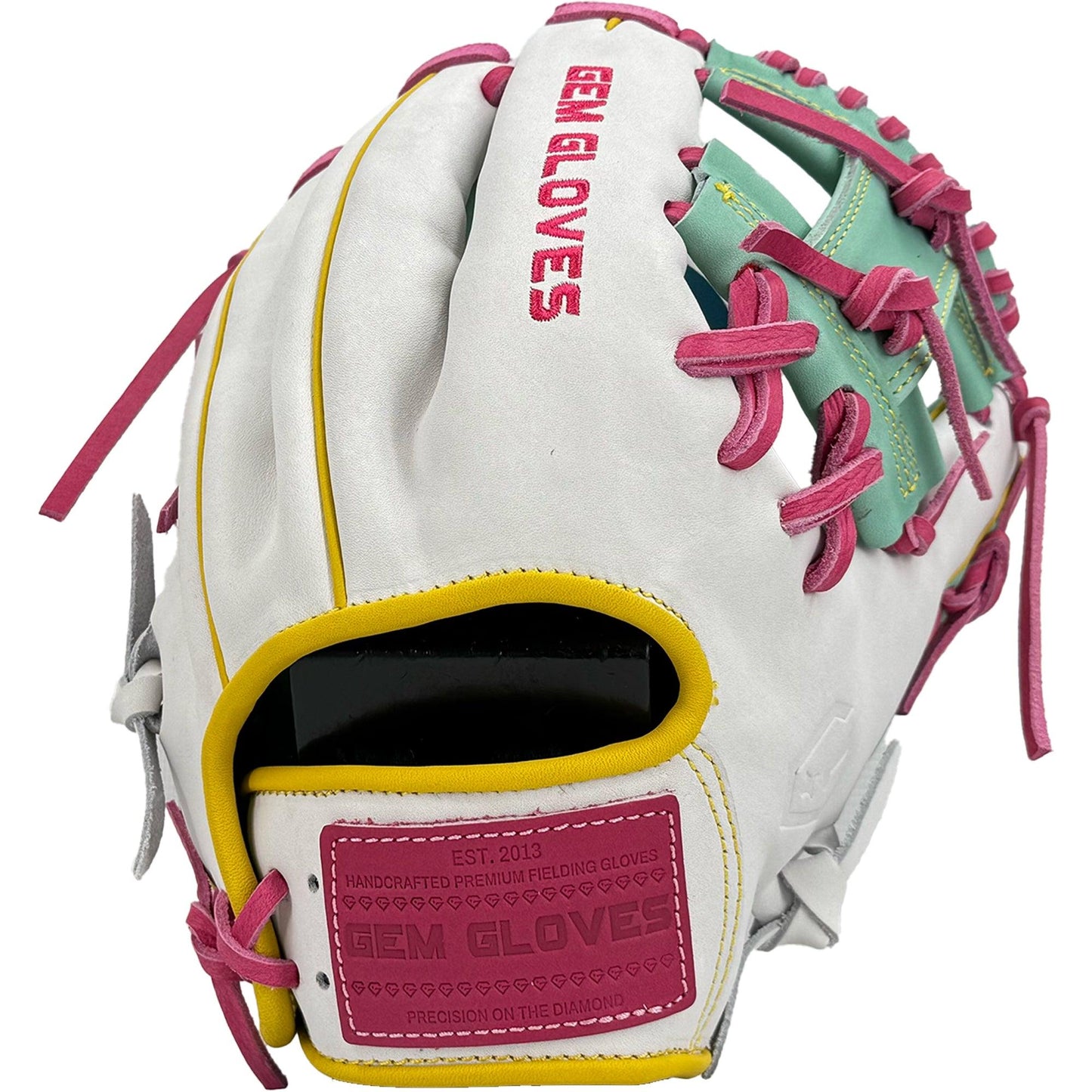 Gem Gloves Baseball Fielding Glove - GEM052 West Coast Drip – Product View | Smash It Sports | leather, kip, pro