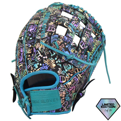 Gem Gloves Softball Fielding Glove - GEM035 Holographic Aztec - Smash It Sports