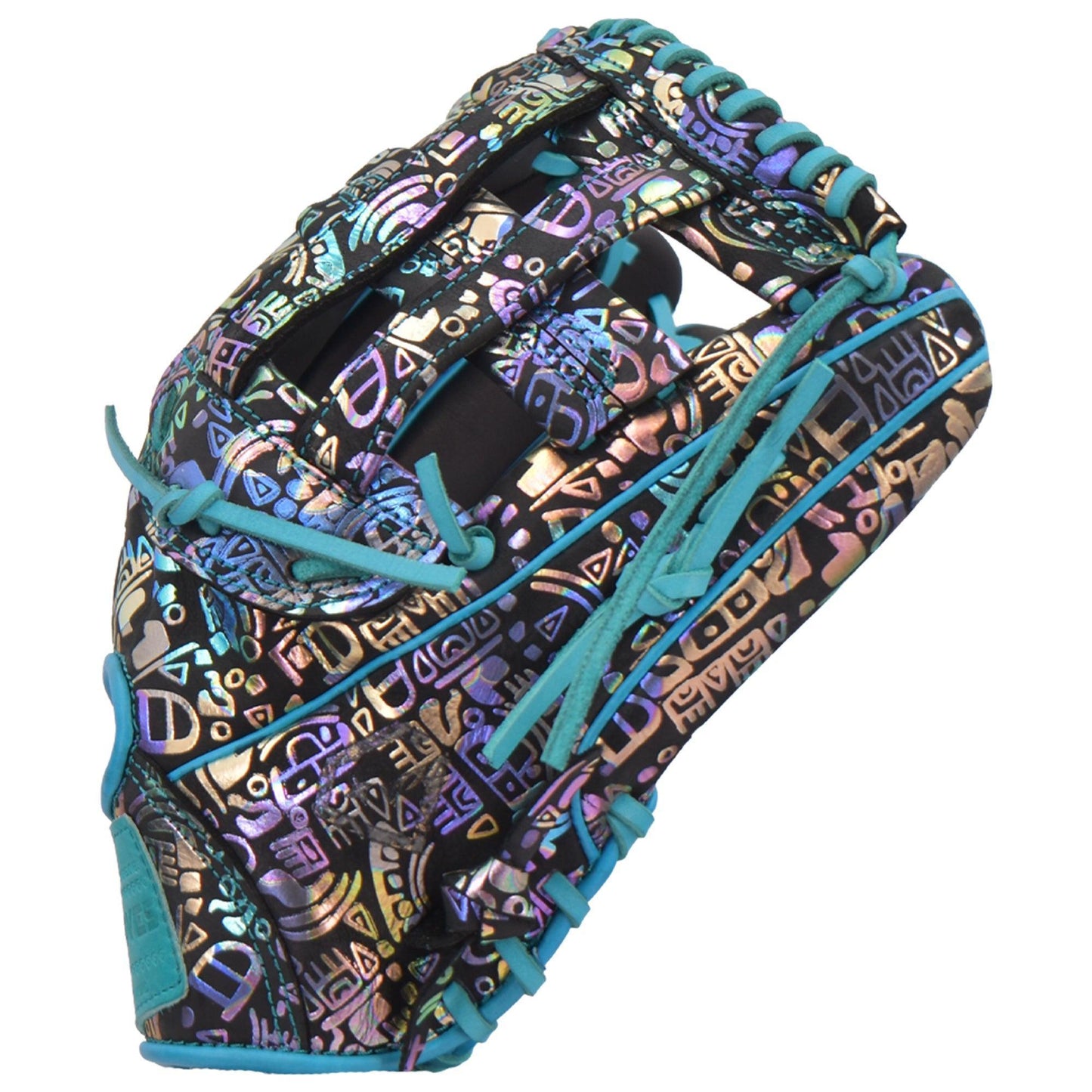 Gem Gloves Softball Fielding Glove - GEM035 Holographic Aztec - Smash It Sports