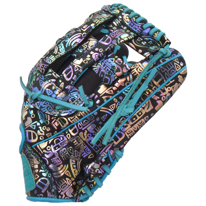 Gem Gloves Softball Fielding Glove - GEM035 Holographic Aztec - Smash It Sports