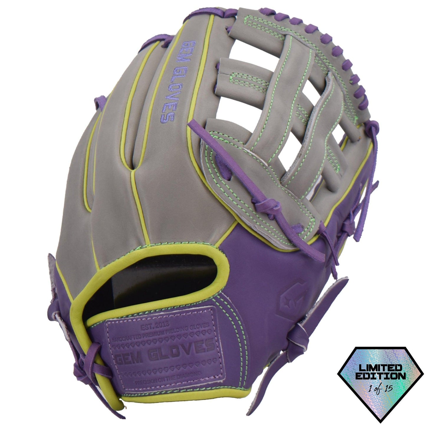 Gem Gloves Softball Fielding Glove - GEM042 Electric Grape - Smash It Sports