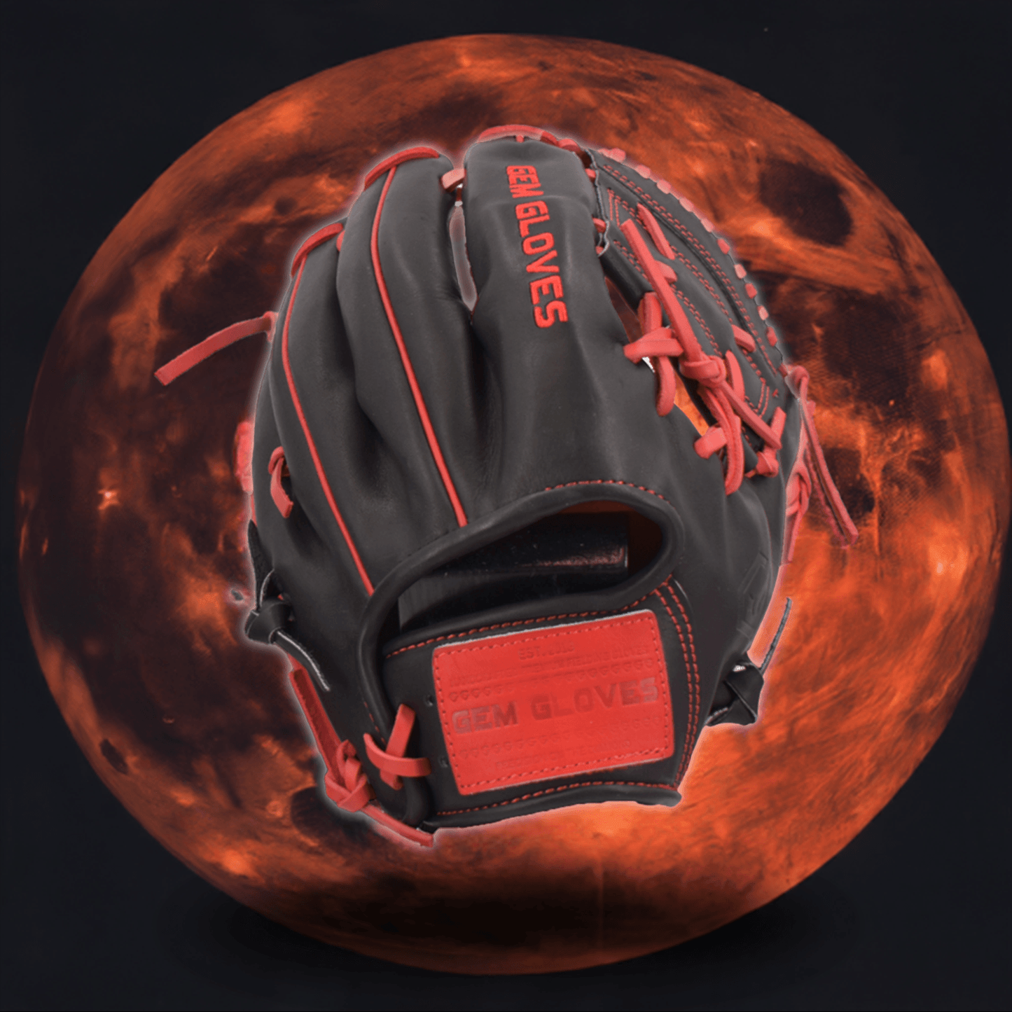 Gem Gloves 11.5" Baseball Fielding Glove - GEM032 Blood Moon