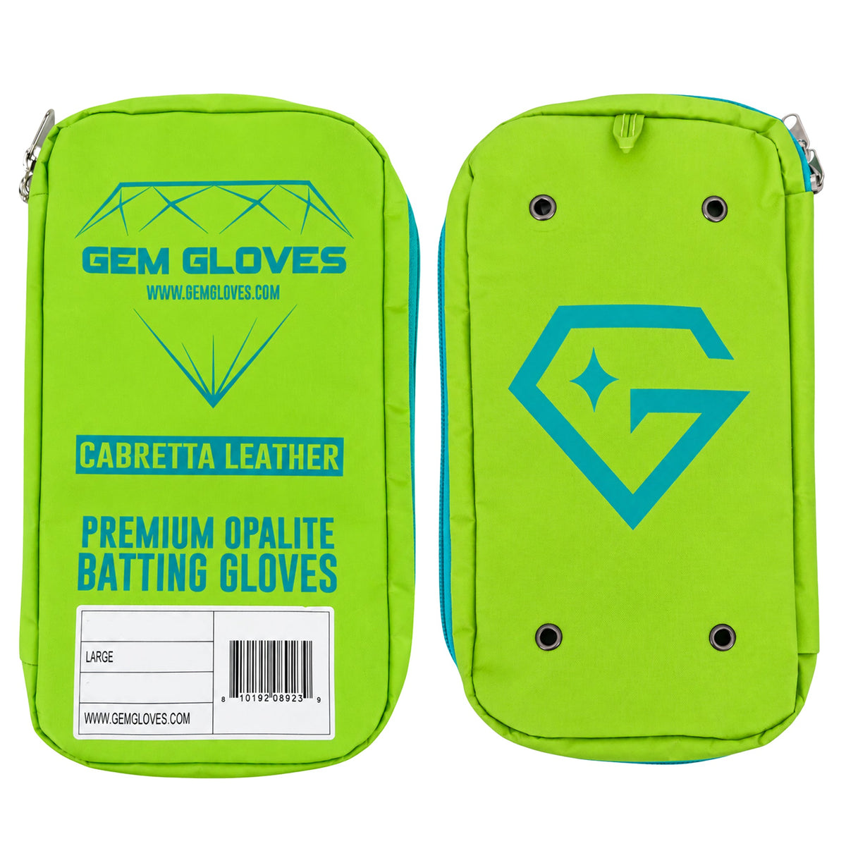 Gem Glove Opalite Batting Glove - Zebra Mint